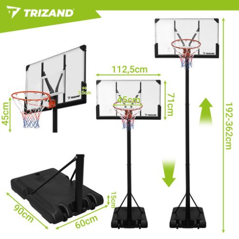 Kosz do koszykówki 305cm Trizand