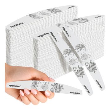 Slim nail file - boat shape 100 pcs Soulima