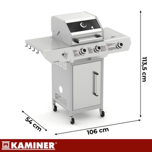 Gáz grill 2+1 10kW Varen 3.0 Kaminer