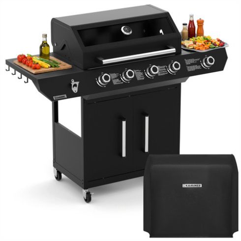 Grill gazowy 4+1 17kW Varen Black 5.0 Kaminer