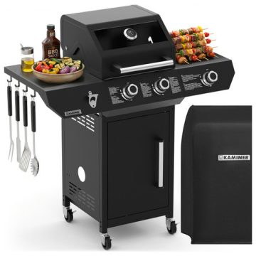 Gáz grill 2+1 10kW Varen Black 3.0 Kaminer