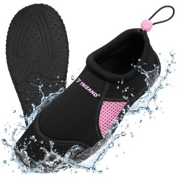 Black and pink water shoes - size 39 5mm Trizand