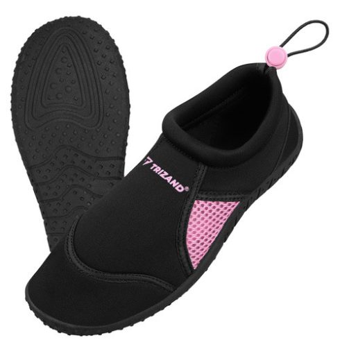 Black and pink water shoes - size 39 5mm Trizand