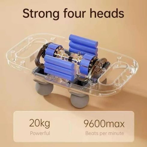 MDHL MD-8078 Masszírozó készülék 4 vibrációs fejjel Masszázs Gép