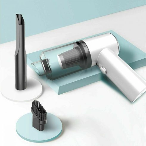 2 az 1 -ben Mini Kézi Porszívó USB-vel - Fehér színben - MS-127