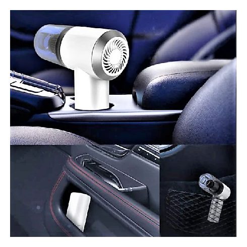 2 az 1 -ben Mini Kézi Porszívó USB-vel - Fehér színben - MS-127