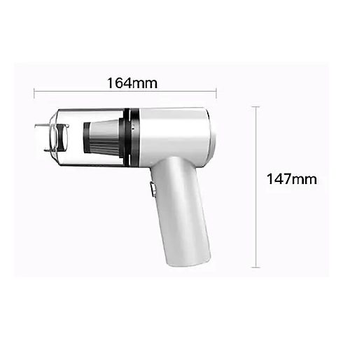2 az 1 -ben Mini Kézi Porszívó USB-vel - Fehér színben - MS-127