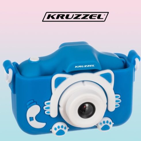 Digitális fényképezőgép, kék Kruzzel AC22295