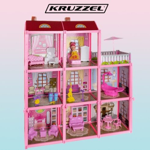 Kruzzel babaház 65 cm-es