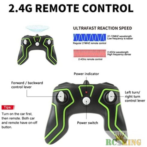 Krc Fancy Stunt Atom Max 2.4G RC Távirányitású Átfordulós Duplaoldalú Kaszkadőr Autó
