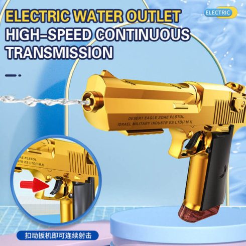 Desert Eagle teljesen automata elektromos vízipisztoly tárral vízi pisztoly felnőtteknek és Gyerekeknek 3.7V LÍtium Akku Nagy Dobtár