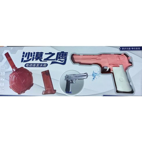 Desert Eagle teljesen automata elektromos vízipisztoly tárral vízi pisztoly felnőtteknek és Gyerekeknek 3.7V LÍtium Akku Nagy Dobtár