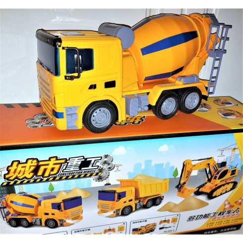 1:24 RC Távirányítós Zhorya Merci 30 Cm Rc Távirányítós Beton Mixer Kamion