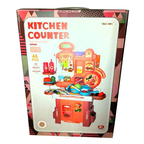 Kitchen Counter Legolcsóbb Játék Konyha Kisgyerekeknek 46 Darabos Szett Kis Gyerek Konyha