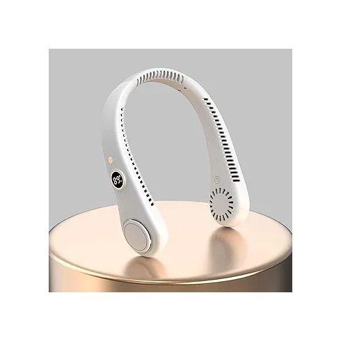 Ainichi Minőségi nyakventilátor, személyi hordozható, csendes ventilátor - USB-s hűtőventilátorok, 5 szélsebesség férfiaknak, nőknek, utazáshoz, túrázáshoz, kerékpározáshoz