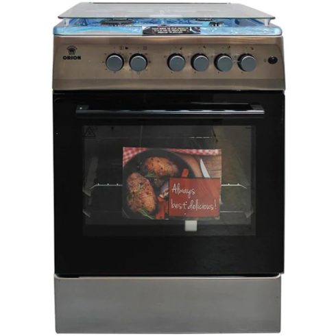 Orion OGO-CFIN Kombinált tűzhely, 64L, 4 gázégő, Légkeverés, D energiaosztály, Inox Bemutató Darab