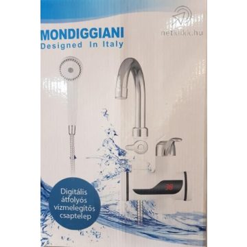   Mondiggiani OL_011S Digitális átfolyós vízmelegítős csaptelep zuhanyfejjel