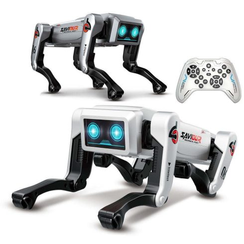 Távirányítós Robotkutya Játék gyerekeknek Mesterséges intelligencia által vezérelt interaktív funkciókkal, sétáló, táncoló okos kiskutya robot LED szemekkel, programozható műveletekkel és hangeffektusokkal