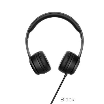 Vezetékes fejhallgató Jack 3,5 mm Hoco W21 fekete