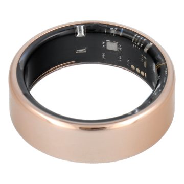   Smart Ring R11M - intelligens acélgyűrű töltődobozzal, 12-es méretű (21,4 mm) arany