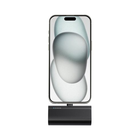 Powerbank Blue Star 5000 mAh beépített csatlakozóval Lightning 2,1A W0556P fekete