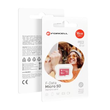 FORCELL F-DATA memóriakártya 16 GB UHS-I U3 Class 10
