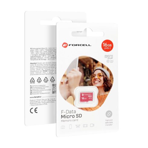 FORCELL F-DATA memóriakártya 16 GB UHS-I U3 Class 10