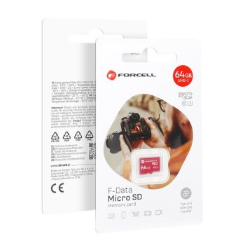 FORCELL F-DATA memory card 64GB UHS-I U3 class 10