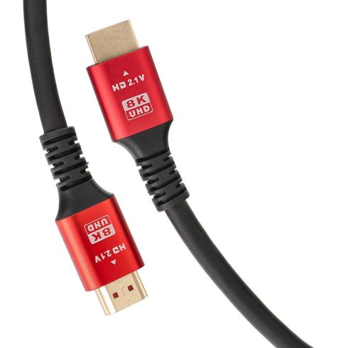 Kábel HDMI 2.1 kábel 8K 60Hz / 4K 120Hz – Ultra High Speed, HDR, eARC, VRR, 48Gbps 3 m fekete