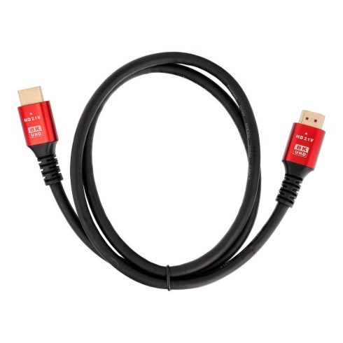Kábel HDMI 2.1 kábel 8K 60Hz / 4K 120Hz – Ultra High Speed, HDR, eARC, VRR, 48Gbps 2 m fekete