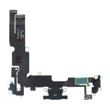 Töltő rugalmas USB IPHONE 14 Plus-hoz fekete (húzott)