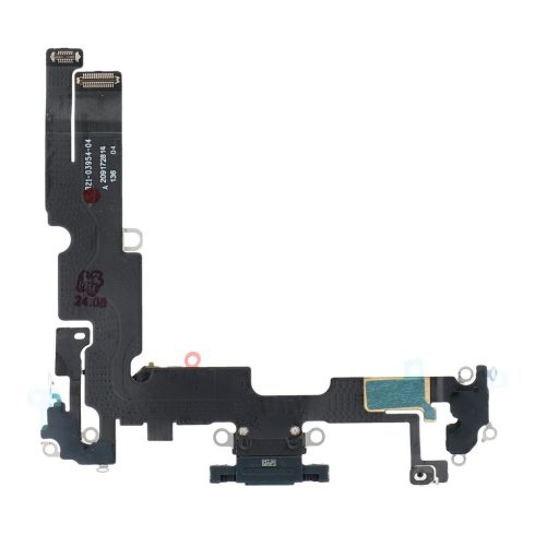 Töltő rugalmas USB IPHONE 14 Plus-hoz fekete (húzott)