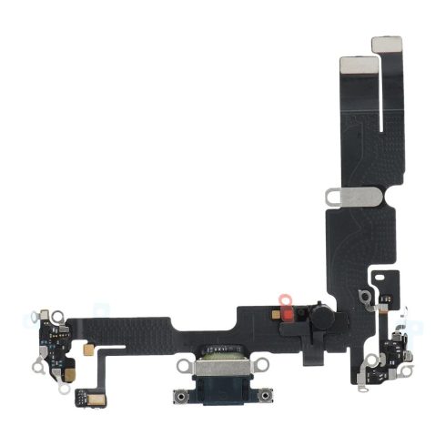 Töltő rugalmas USB IPHONE 14 Plus-hoz fekete (húzott)