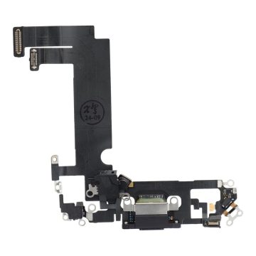   Töltő rugalmas USB IPHONE 12 mini-fekete telefonhoz (húzott)