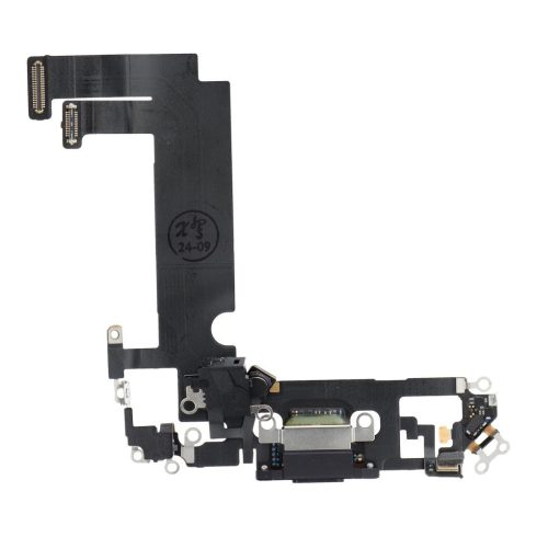 Töltő rugalmas USB IPHONE 12 mini-fekete telefonhoz (húzott)