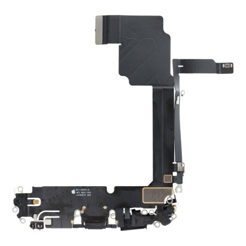 Töltő flex USB IPHONE 15 Pro Max fekete OEM-hez
