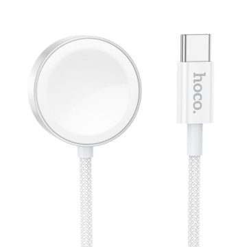   Wireless charger Hoco 2,5W USB C compatible with Apple Watch and Samsung Watch CW59 white