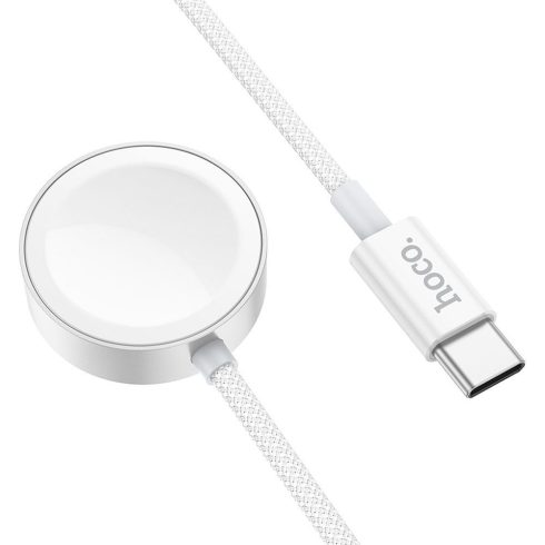 Wireless charger Hoco 2,5W USB C compatible with Apple Watch and Samsung Watch CW59 white