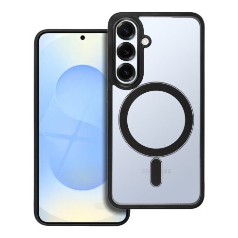 COLOR EDGE MAG COVER tok kompatibilis a MagSafe Samsung S25 fekete készülékkel
