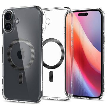   SPIGEN tok ULTRA HYBRID MAG kompatibilis a MagSafe-el IPHONE 16 szénszálhoz