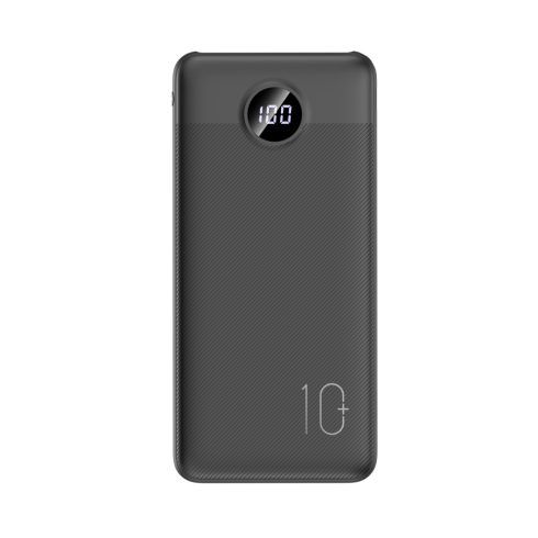 VEGER powerbank 10000 mAh PD QC3.0 2A 20W L10S (W1105PD) fekete