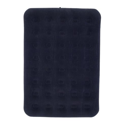 Felfújható dupla utazómatrac bársony bevonattal + felfújó pumpa 67002 kék