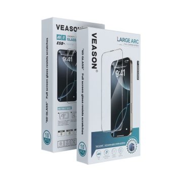 6D Pro Veason Glass (SET 10in1) - for Iphone XR / 11 black