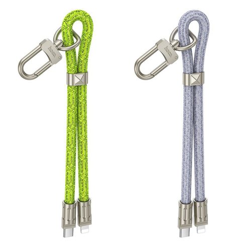 USB C kábel a Lightning Hoco PD 20 W-os zsinórhoz 0,22 m GH5 fluoreszkáló zöld