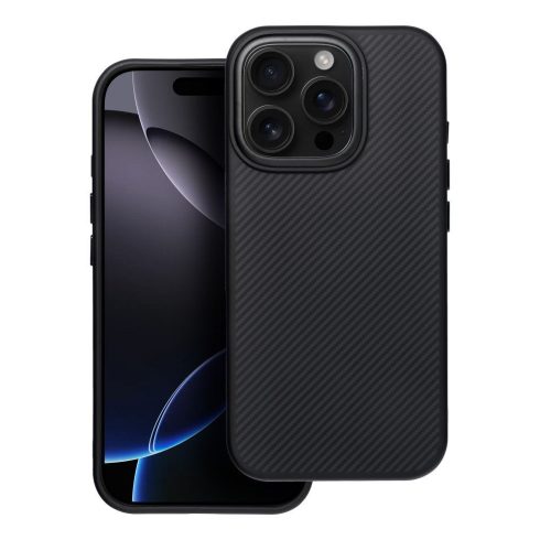 Carbon Elite Mag Cover kompatibilis a MagSafe-el IPHONE 16 PRO fekete