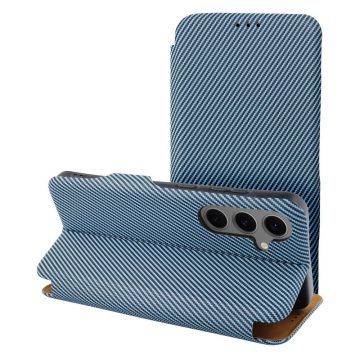   FOLIO Side Magnet book case compatible with S-PEN for SAMSUNG S24 ULTRA blue