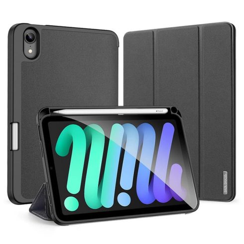 DUX DUCIS DOMO tok összecsukható ceruzatárolóval iPad mini 7/6 fekete készülékhez