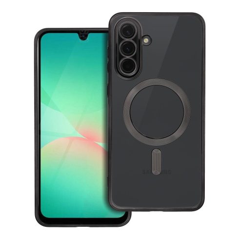 Samsung A56 Electro Mag Cover tok, amely kompatibilis a MagSafe fekete színnel