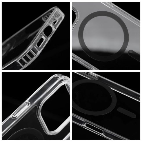Case for iPhone 15 PRO Drop Glue Colorful Ring Mag Cover compatible with MagSafe black