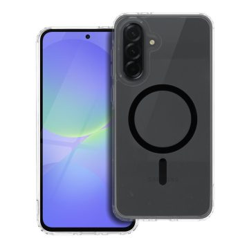   Case for Samsung A36 Drop Glue Colorful Ring Mag Cover compatible with MagSafe black